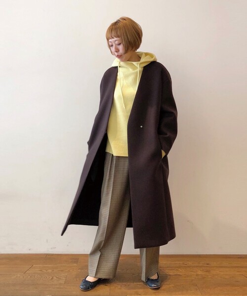 DRESSTERIOR（ドレステリア） ノーカラーコート 36 グレー レディース