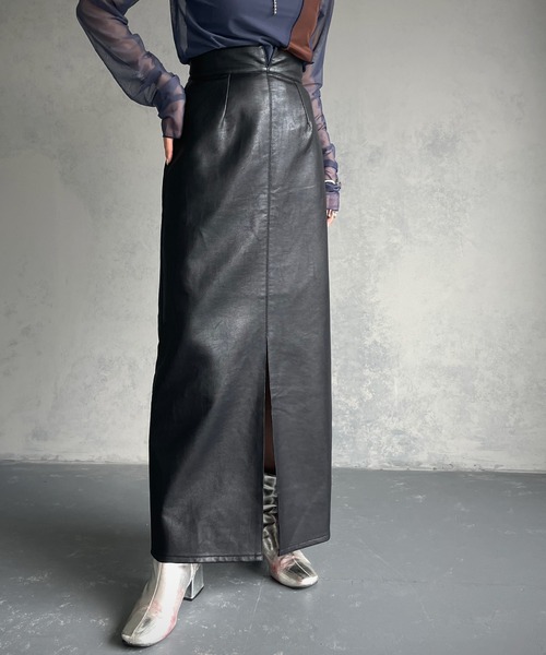 「&g'aime」 タイトスカート FREE グレイッシュベージュ レディース_画像7