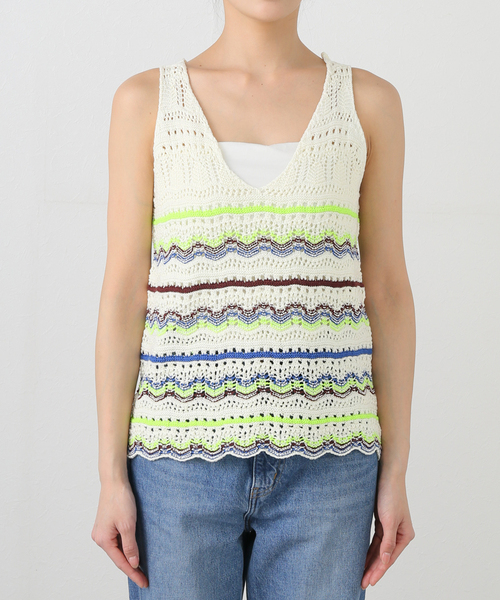 SLOBE IENA ニット セーター imprevu クロシェキャミ レディース