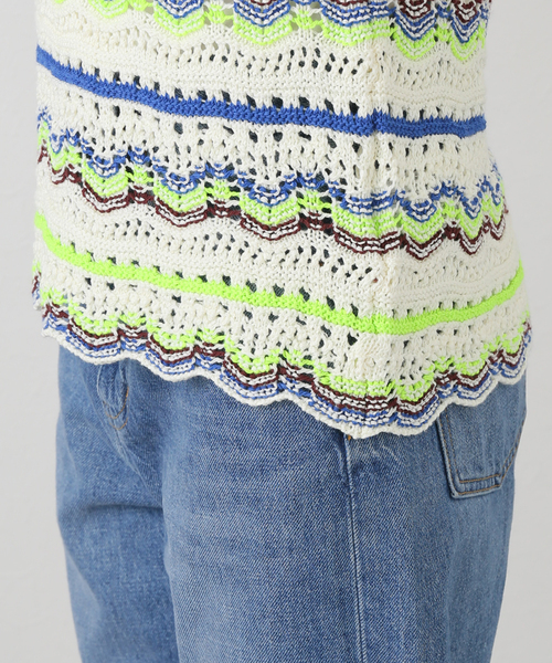 ニット セーター imprevu クロシェキャミ レディース SLOBE IENA ニット セーター imprevu クロシェキャミ レディース