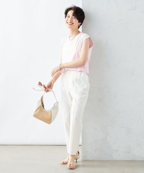 「NOLLEY'S Sophi」 パンツ 34 オフホワイト レディース_画像9