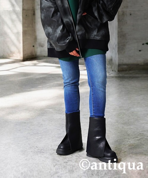 antiqua（アンティカ） 「patterntorso」ブーツ LL ブラック