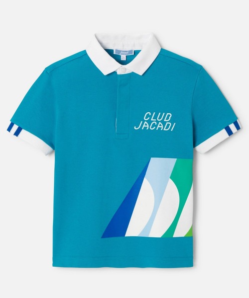 jacadi（ジャカディ） tシャツ プリント入り半袖ポロシャツ キッズ 