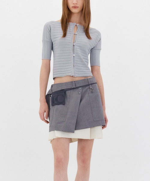 カーディガン BUTTON LOOP KNIT CARDIGAN レディース LOW CLASSIC カーディガン BUTTON LOOP KNIT CARDIGAN