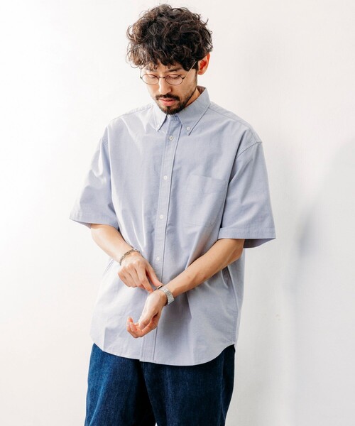 FREAK'S STORE シャツ オックスフォード 半袖 ボタンダウン
