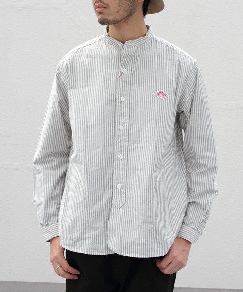 DANTON 長袖シャツ 42 ホワイト ネイビー Danton 「DANTON」 長袖シャツ 42 ネイビー メンズ : ZOZOTOWN