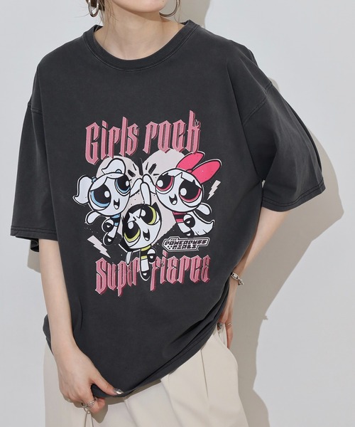 【レア】ヴィンテージTシャツ パワーパフガールズ GEVS.（ジェイヴィス） tシャツ パワーパフ ガールズ/綿100％チェリー
