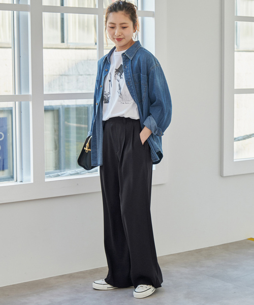 Spick＆Span 「Spick & Span」 スラックス 38 ブラック