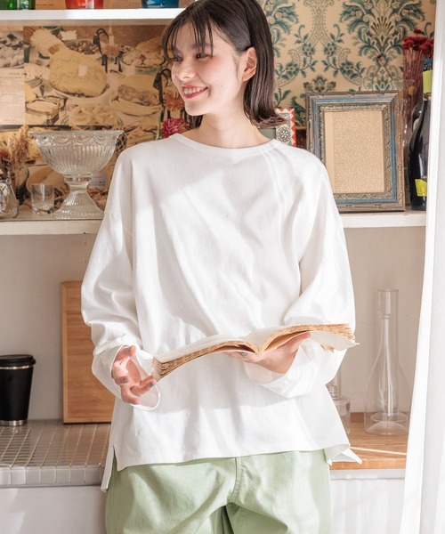 「niko and...」 長袖カットソー MEDIUM ベージュ レディース