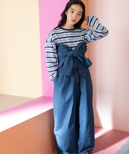 「niko and...」 長袖カットソー MEDIUM ベージュ レディース