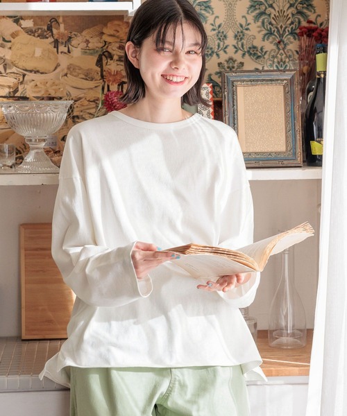 「niko and...」 長袖カットソー MEDIUM ベージュ レディース