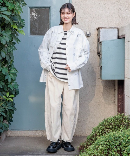 「niko and...」 長袖カットソー MEDIUM ベージュ レディース