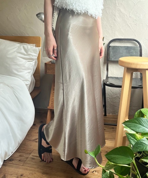 スカート ナローサテンスカート : ZOZOTOWN Yahoo!店 - 通販 - Yahoo