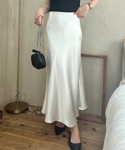 スカート ナローサテンスカート : ZOZOTOWN Yahoo!店 - 通販 - Yahoo