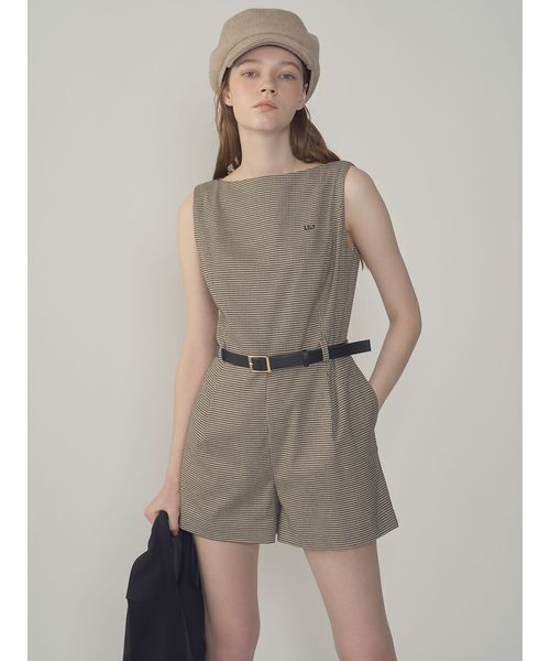 lilybrown♡ロンパース LILY BROWN オールインワン ベルト付きミニロンパース