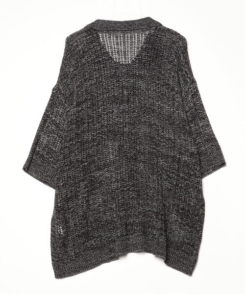 「SERACE」 ニットカーディガン L ブラック メンズ_画像2