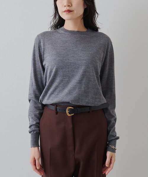 ウィム ガゼット 霜降り スゥエット クルーネックトレーナー プル