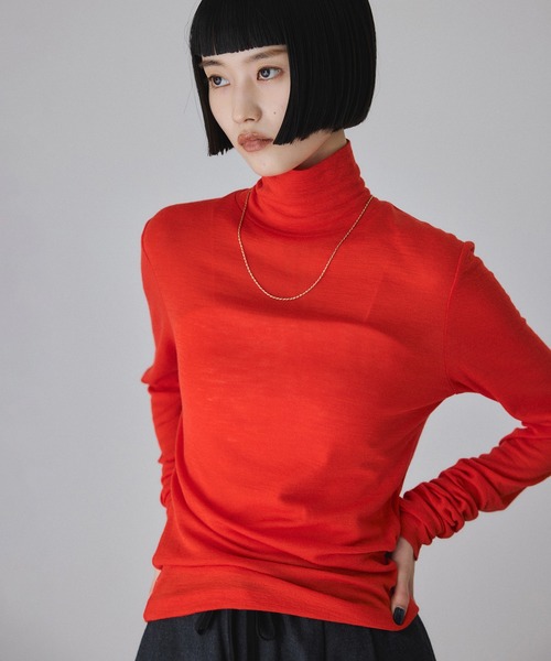 ADAM ET ROPE'（アダムエロペ） tシャツ ウォッシャブルウール