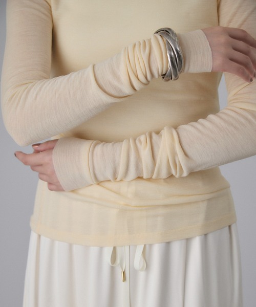 ADAM ET ROPE'（アダムエロペ） tシャツ ウォッシャブルウール