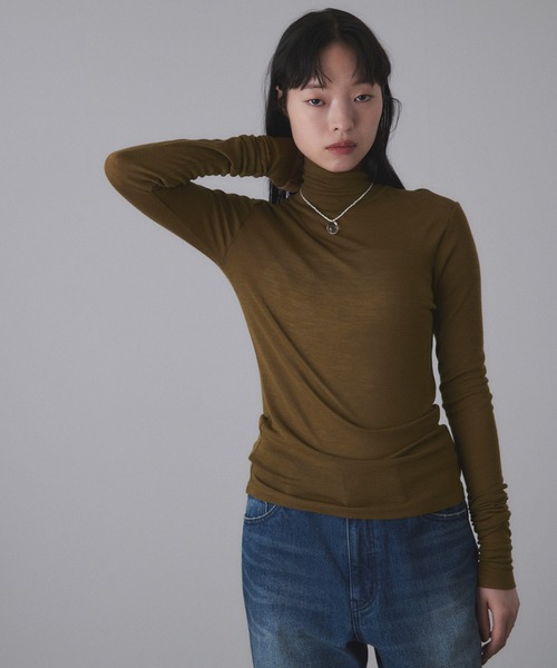 ADAM ET ROPE'（アダムエロペ） tシャツ ウォッシャブルウール