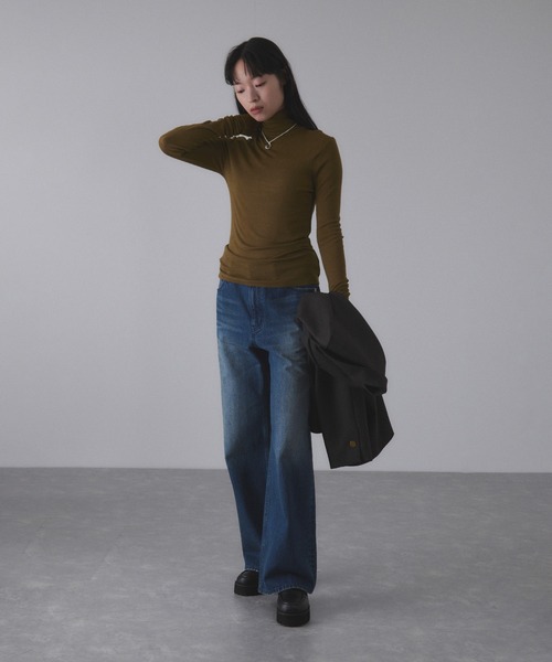 ADAM ET ROPE'（アダムエロペ） tシャツ ウォッシャブルウール