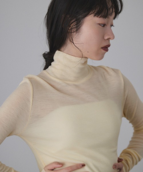 ADAM ET ROPE'（アダムエロペ） tシャツ ウォッシャブルウール