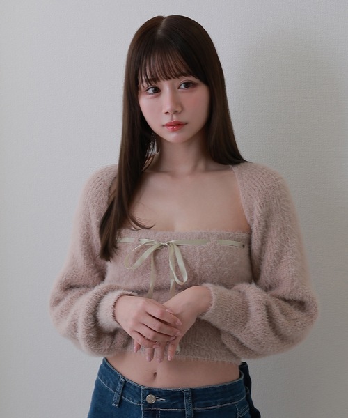 andmary Jemma ribbon camisole 2色セット andmary Jemma ribbon tops