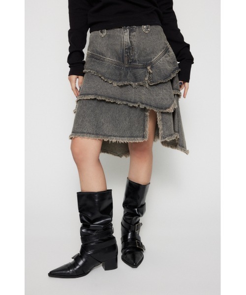 LAGUA GEM(ラグアジェム) デニムスカート RONDOM HEM CUT OFF デニム LAGUA GEM(ラグアジェム) デニムスカート RONDOM HEM CUT OFF デニム