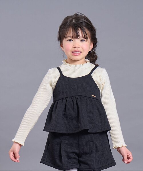【ちびウサ】子供服まとめ売り ☆タイムセール☆ニットビスチェ＆ペプラムインナー2Pセット_マシン