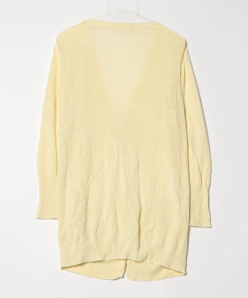 「EFFE BEAMS」 カーディガン ONE SIZE イエロー レディース_画像2