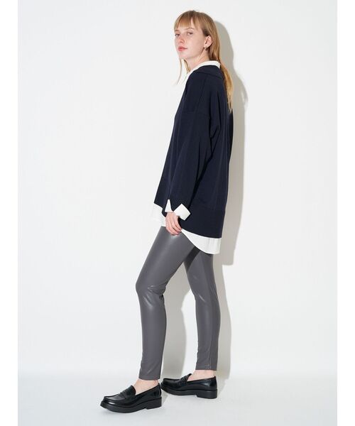 ELENDEEK（エレンディーク） パンツ フォーレザーレギンス レディース