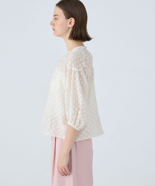 「BALLSEY」 7分袖ブラウス 36 ピンク レディースの画像