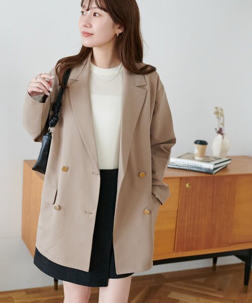 Discoat　テーラードジャケット セール】【WEB限定】ダブルテーラージャケット（テーラードジャケット