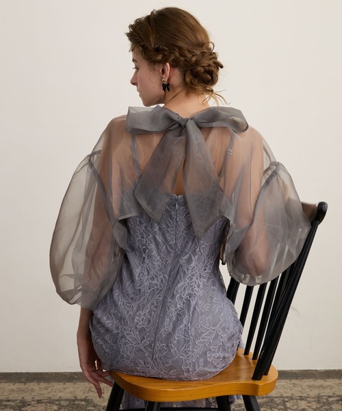 BONLECILL noir ドレス 「BONLECILL noir」2wayビッグリボンシアー