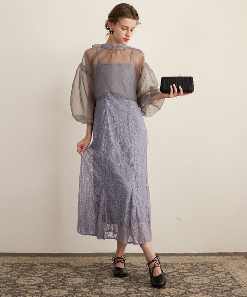 BONLECILL noir ドレス 「BONLECILL noir」2wayビッグリボンシアー