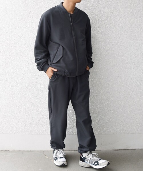 SHIPS any ブルゾン アウター any:「洗濯機可能」ストレッチ 裏起毛