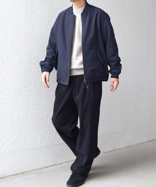 SHIPS any ブルゾン アウター any:「洗濯機可能」ストレッチ 裏起毛