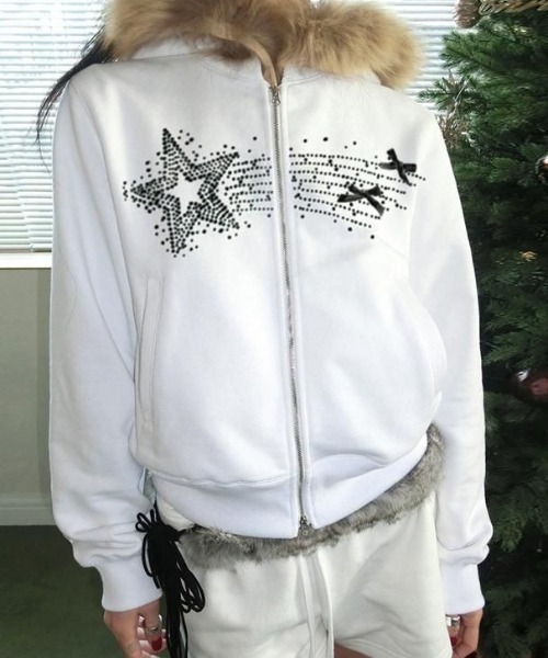 パーカー ファーフードパーカー レディース | LACーVERT | 03