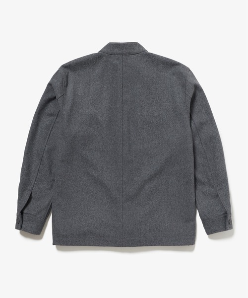 LACOSTE（ラコステ） シャツ ウールブレンドメルトン スタンドカラー