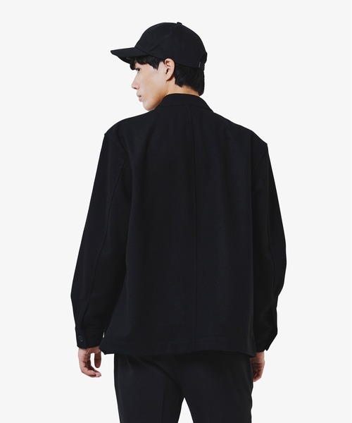 LACOSTE（ラコステ） シャツ ウールブレンドメルトン スタンドカラー