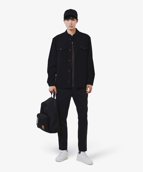 LACOSTE（ラコステ） シャツ ウールブレンドメルトン スタンドカラー