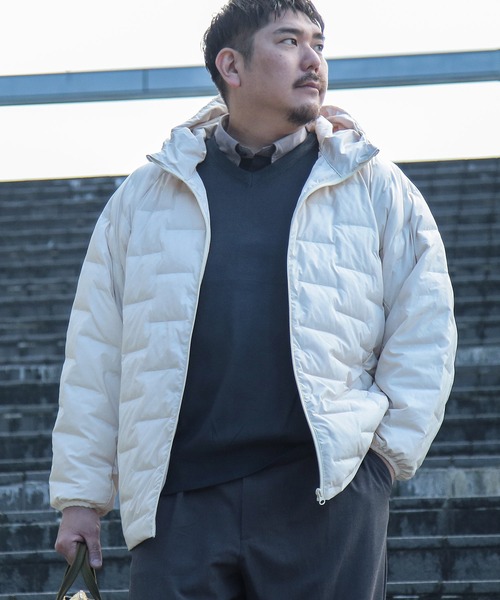 ダウンジャケット ダウン B＆T CLUB (ビーアンドティークラブ) SUNBURNER フルジップ 中綿 ブルゾン メンズ