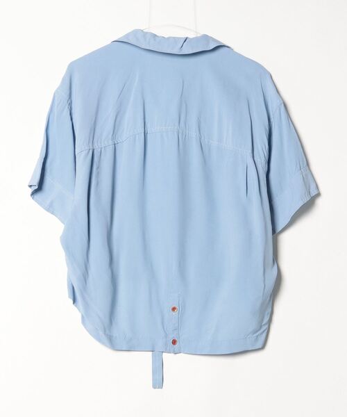 「mercibeaucoup,」 半袖シャツ 1 ブルー レディース_画像2