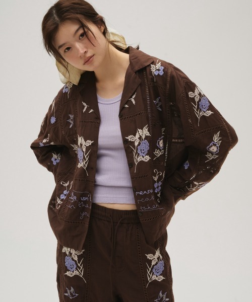 TODAYFUL ブラウス シャツ Embroidery Patchwork Shirts レディース