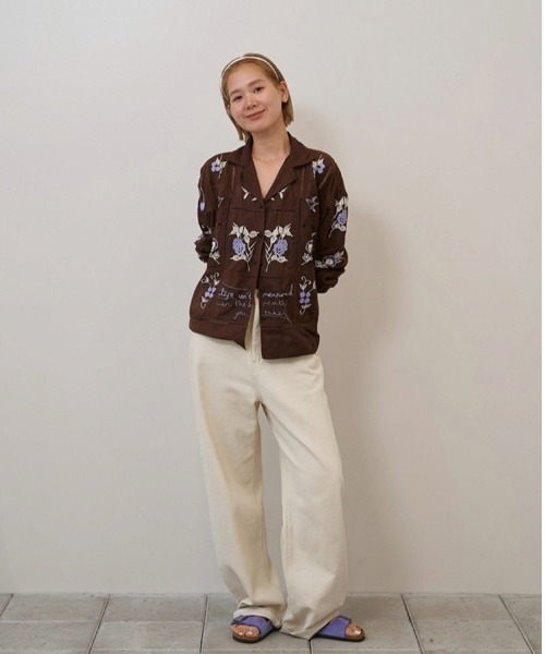 TODAYFUL ブラウス シャツ Embroidery Patchwork Shirts レディース