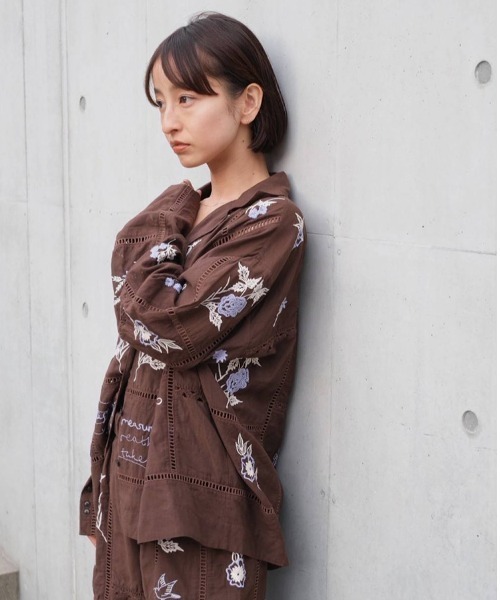 TODAYFUL ブラウス シャツ Embroidery Patchwork Shirts レディース