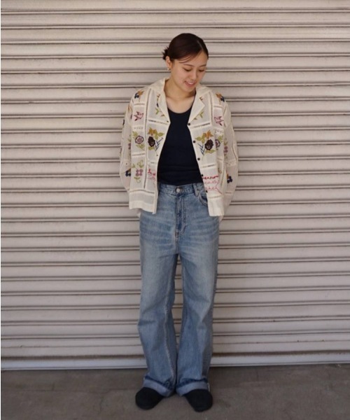 シャツ+ブラウス(長袖+七分) Embroidery Patchwork Shirts  TODAYFUL Embroidery Patchwork Shirts（シャツ/ブラウス）｜TODAYFUL（トゥデイ