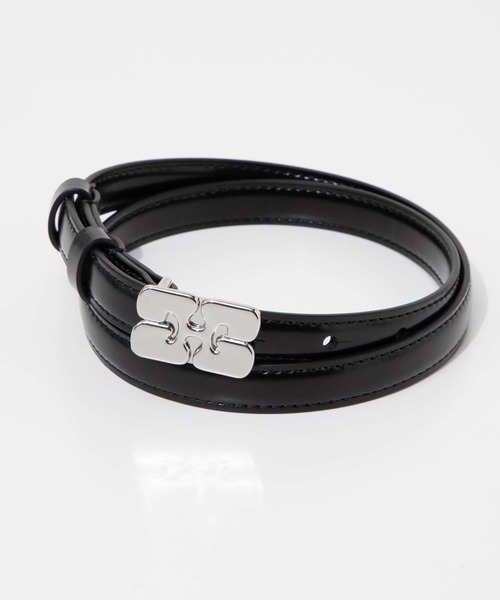 GANNI（ガニー） ベルト GANNI Kat Belt Small Patent カット スモール
