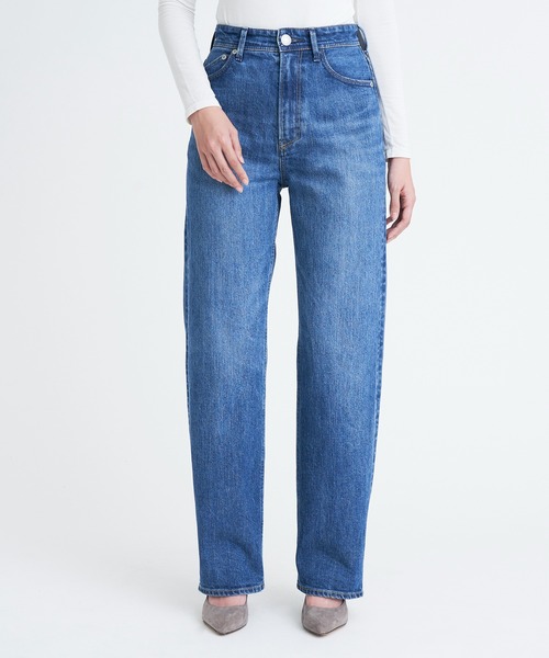ヤヌーク　LEA デニムパンツ　日本製　　23 センタープレス　ストレート　青 YANUK（ヤヌーク） ジーンズ デニム デニムパンツ ボーイズストレート
