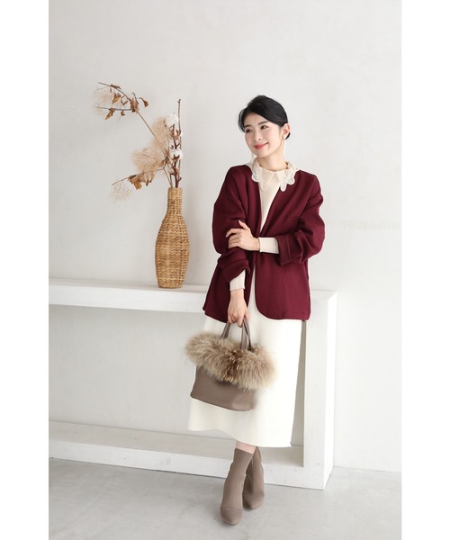 「CAWAII」 長袖ニット FREE ベージュ レディース_画像5